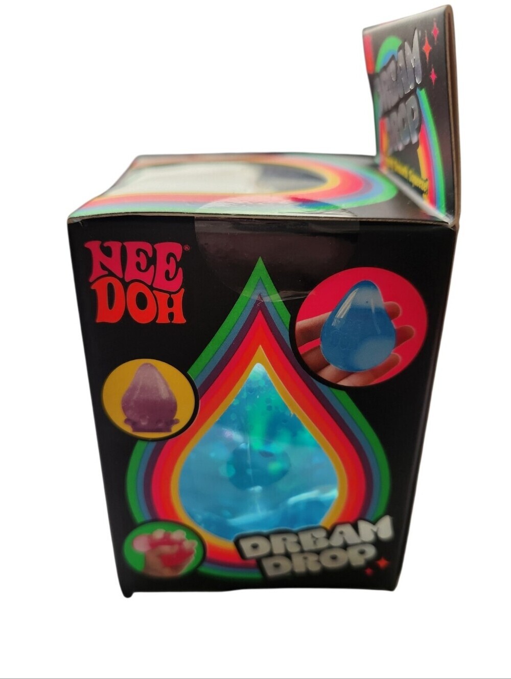 NEW NeeDoh Dream Drop Teal Dreamy Smooth Squeeze & Splash Display Stand Sparkle - Picture 2 of 5